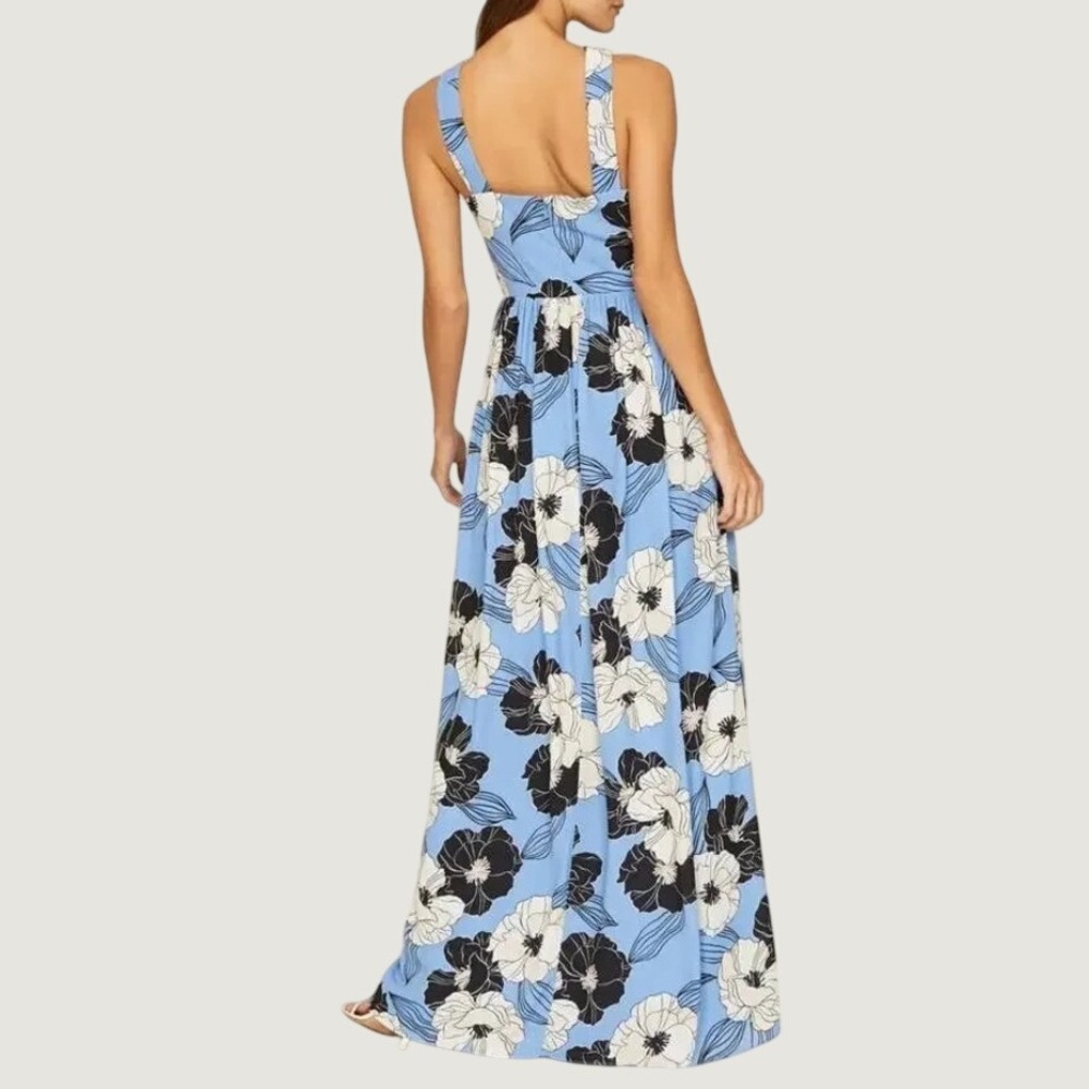 Dress The Population Rose Maxi Dress Sky Floral Large NWT Wedding Guest Garden - Picture 2 of 8